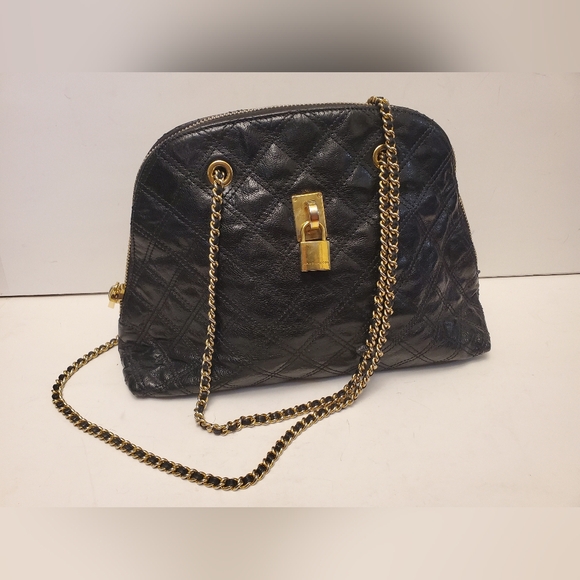 Vintage Marc Jacobs Black Leather Quilted Handbag - Picture 5 of 14